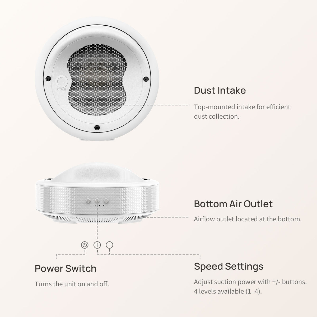 ONAIL Plug-in Nail Dust Collector Tornado No.1
