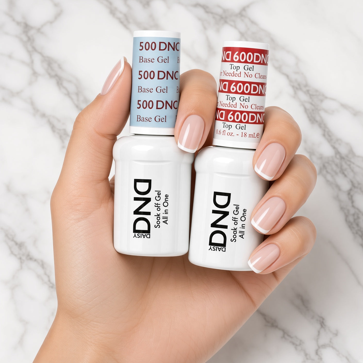 DND Gel Base and Top DUO - #500 & #600